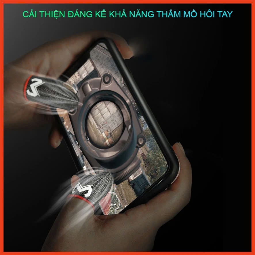 Bao Tay Chơi Game FF, Pubg, Liên Quân Cao Cấp Găng tay Chống Mồ Hôi, Siêu Nhạy, Bằng Sợi Carbon