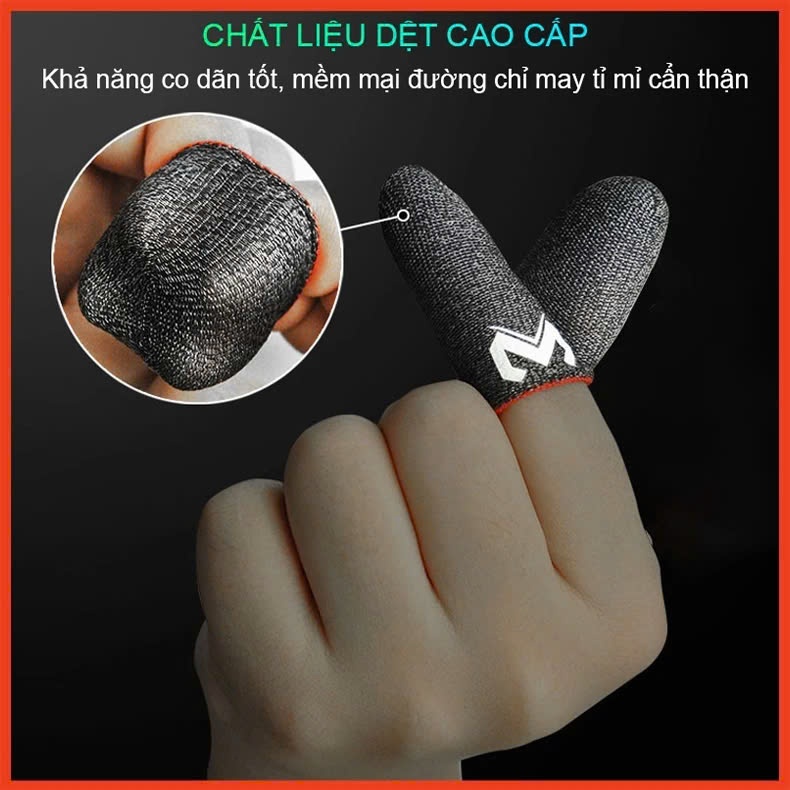 Bao Tay Chơi Game FF, Pubg, Liên Quân Cao Cấp Găng tay Chống Mồ Hôi, Siêu Nhạy, Bằng Sợi Carbon