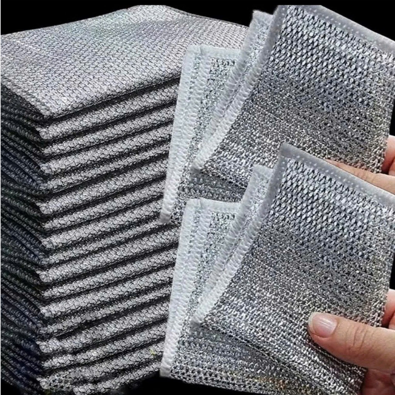 Set 10 Miếng Lưới kim loại Rửa Chén Đĩa Xoong Nồi Đa Năng