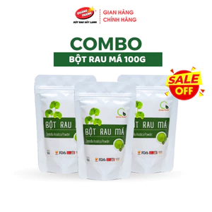 Bột Rau Má Quảng Thanh Gói 100gr, Sấy Lạnh Nguyên Chất