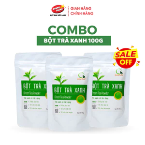 Bột Trà Xanh Sấy Lạnh Nguyên Chất Quảng Thanh Túi 100g