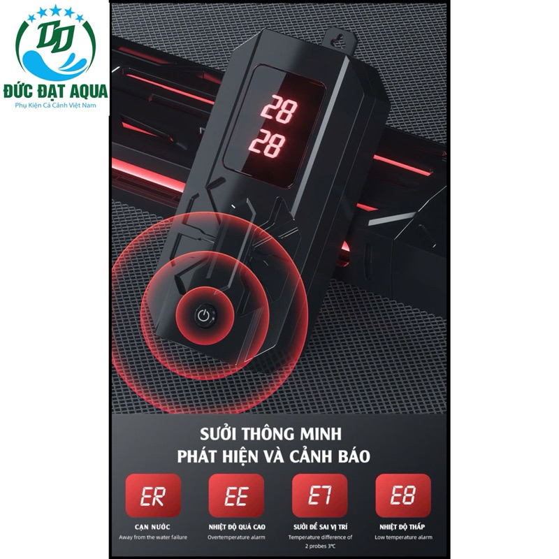 Máy sưởi bể cá Baoyu BY-E400 &  E600 - 600W-800W-1000W-1200W-1500W Bảo hành 1 năm 7