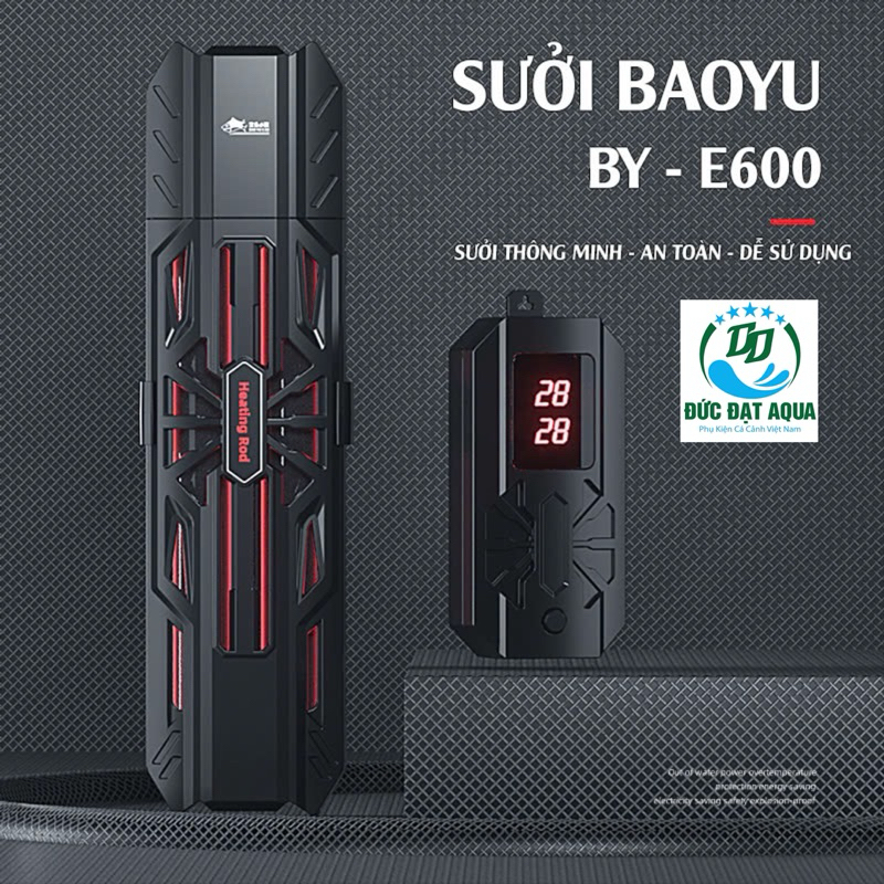 Máy sưởi bể cá Baoyu BY-E400 &  E600 - 600W-800W-1000W-1200W-1500W Bảo hành 1 năm