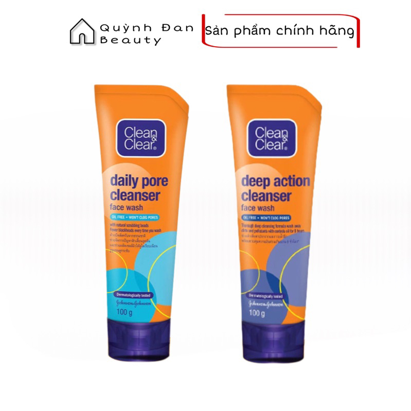 Sữa rửa mặt Clean & Clear làm sạch nhờn và ngừa mụn đầu đen 100g