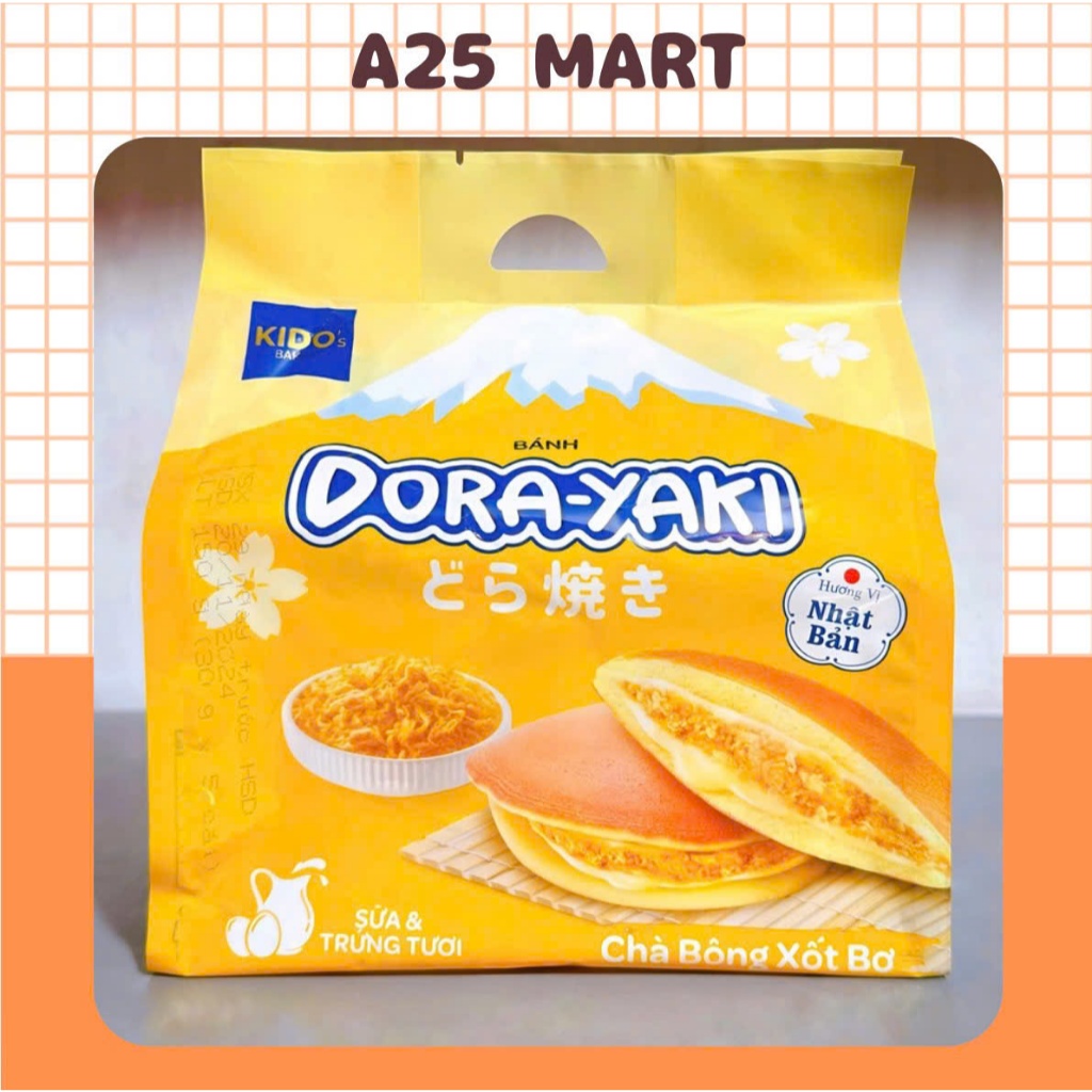 Bánh Dora-Yaki Kido Hương Vị Chà Bông Xốt Bơ Bịch 5 Gói - Bánh Rán ...