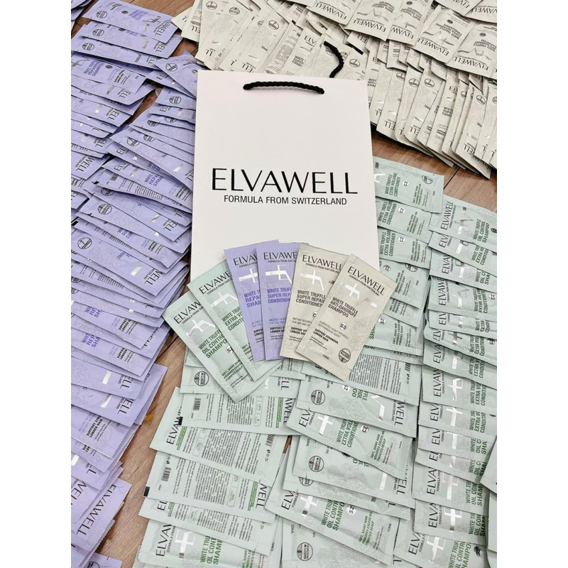 Dầu xả tóc mini 10ml Elvawell (trắng tóc gàu) hạn sử dụng 2028 IS410