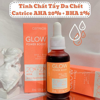 Tinh Chất Tẩy Da Chết Catrice Glow Power Boost AHA 20% + BHA 2% Peeling Solution 30ml