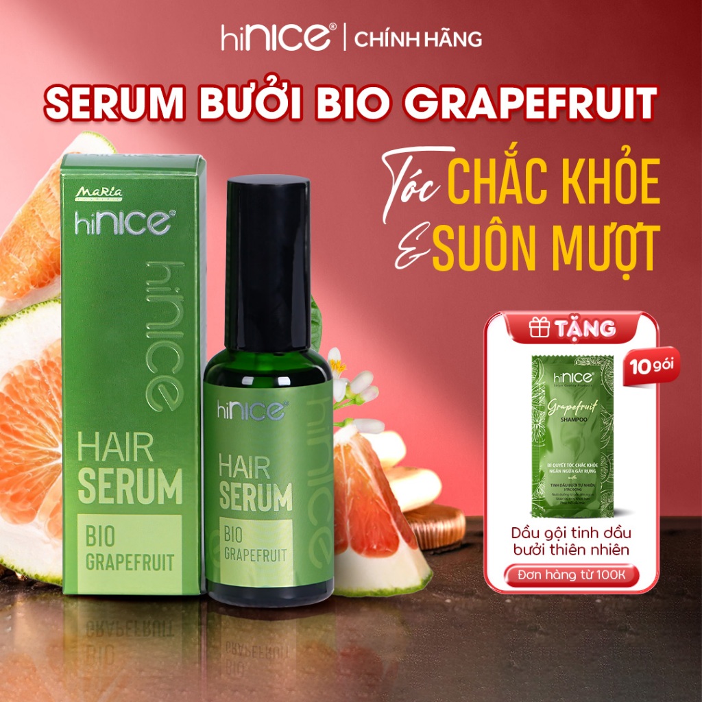 Ảnh Serum Dưỡng Tóc hiNICE Bio Grapefruit Chăm Sóc Tóc Xơ Yếu, Giảm Gãy Rụng, Hỗ Trợ Mọc Tóc 1