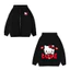Áo Khoác Có Túi Bên Trong Hình Hello Kitty Love Siêu Xinh Cho Bé Yêu, Vải Nỉ Cotton Ấm Áp (M 143)