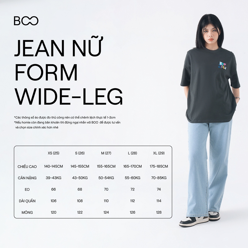 Ảnh Quần Jean Nữ BOO Dáng Balloon Can Ống 4