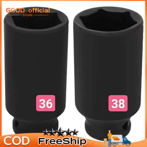 Đầu Tuýp Khẩu Sâu Lòng Mở Lồng Máy Giặt Và Mở Nồi Xe Ga Size 36,38mm. Chân 1/2 gắn trực tiếp máy bắn Bulong Tiện Lợi
