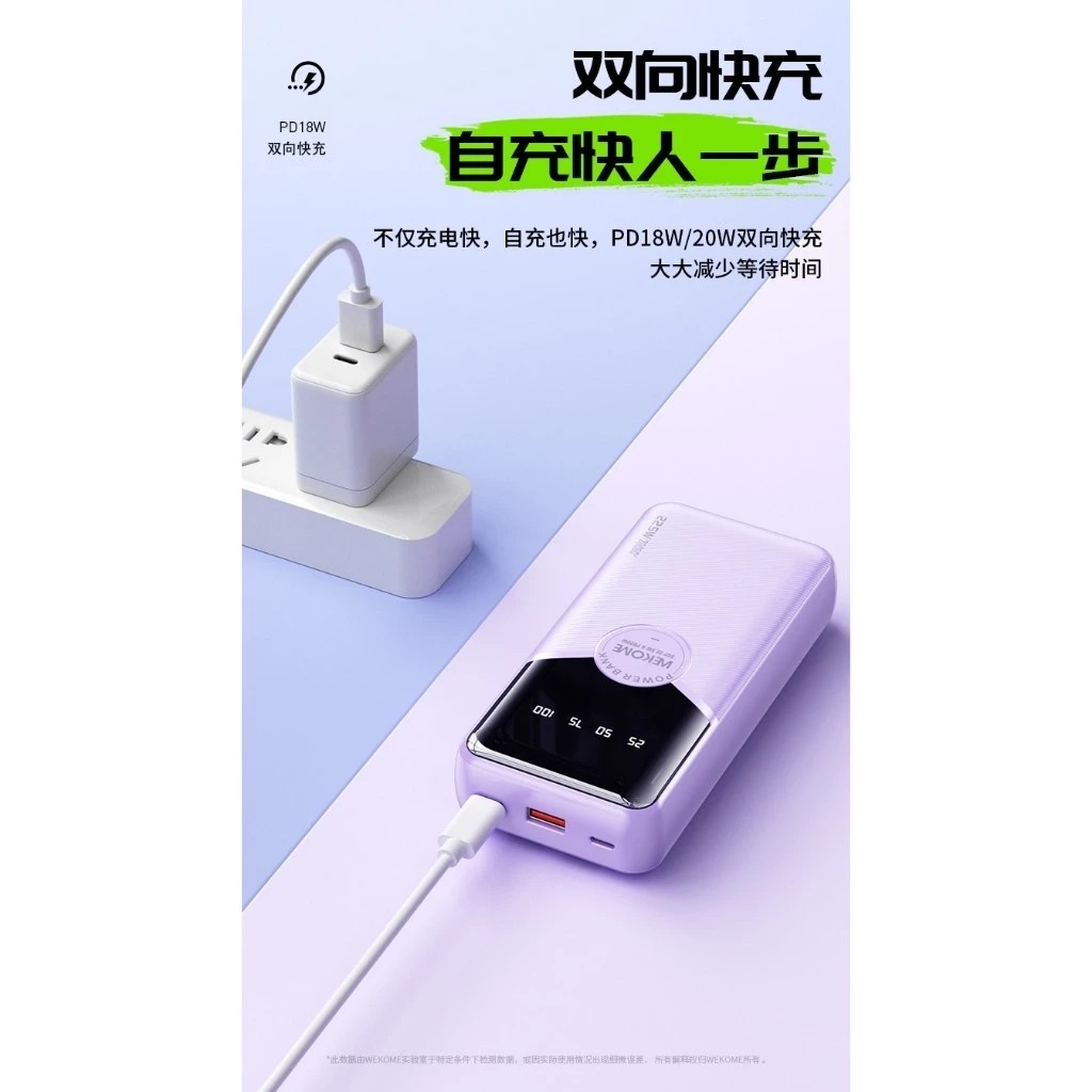 Ảnh Sạc dự phòng 20000 mAh WEKOME WP59 - HÀNG CHÍNH HÃNG 1