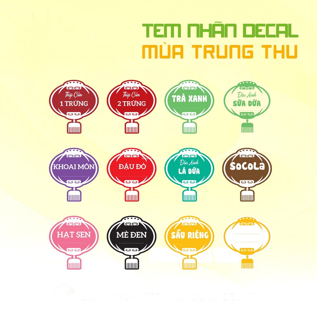 Tem nhân bánh trung thu 45 tem/tờ - BBTC