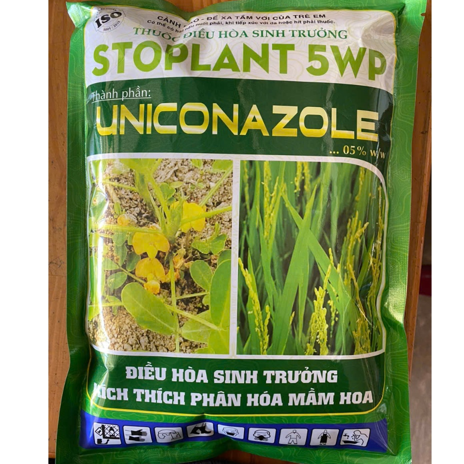 Điều hòa sinh trưởng STOPLANT 5WP ĐỒNG XANH ( Uniconazole 5% w/w ) Gói ...