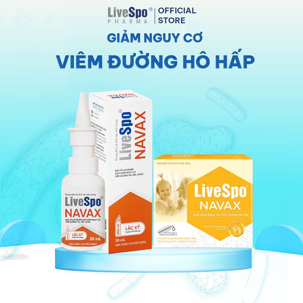Ảnh Combo 1 Bình xịt LiveSpo Navax chuyên dụng 20ml và 1 Hộp LiveSpo Navax sơ sinh (5 ống x 5ml) 1