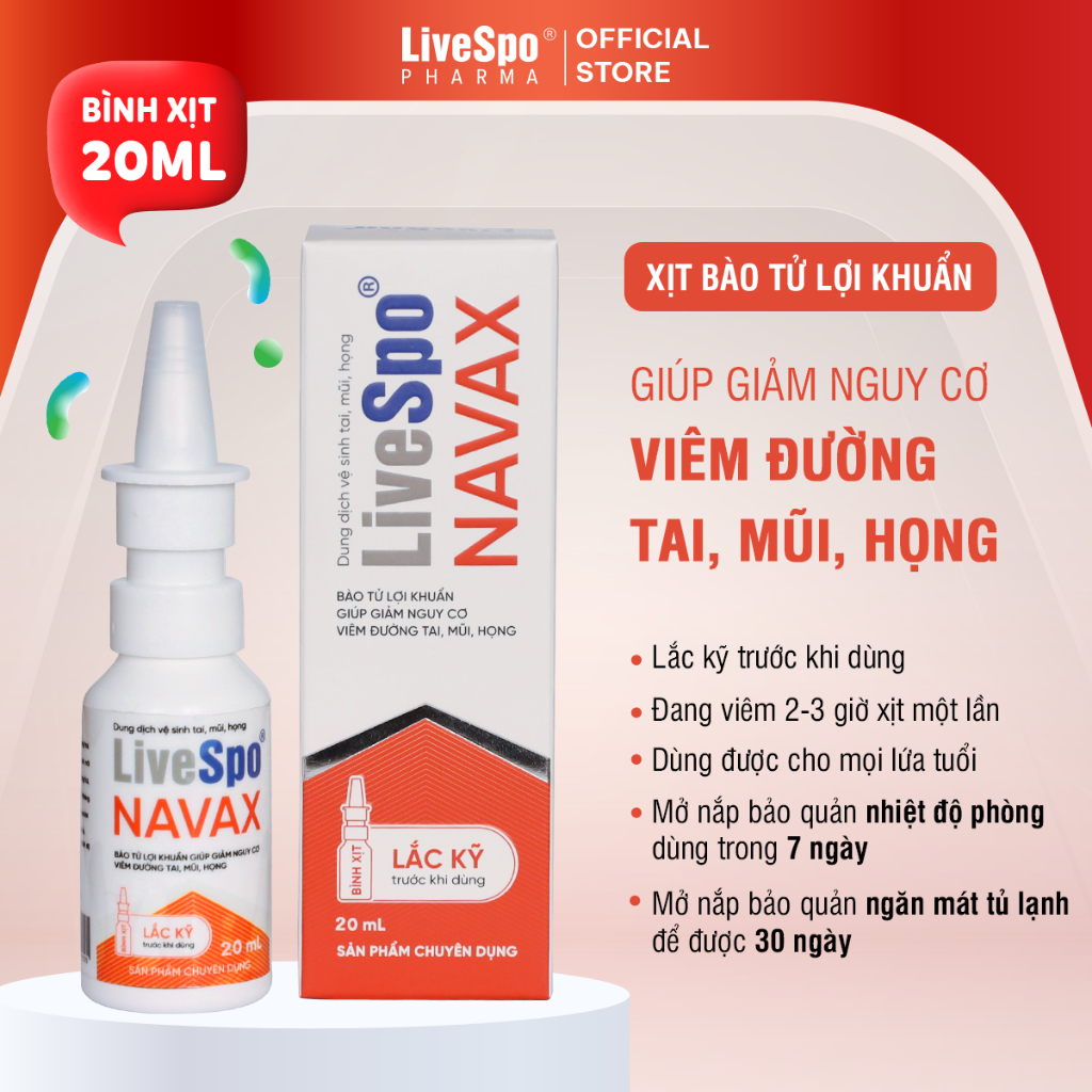 Ảnh Combo 1 Bình xịt Navax 20ml và 2 Navax sơ sinh( 5 ống) giúp giảm viêm mũi, nghẹt mũi, sổ mũi 2