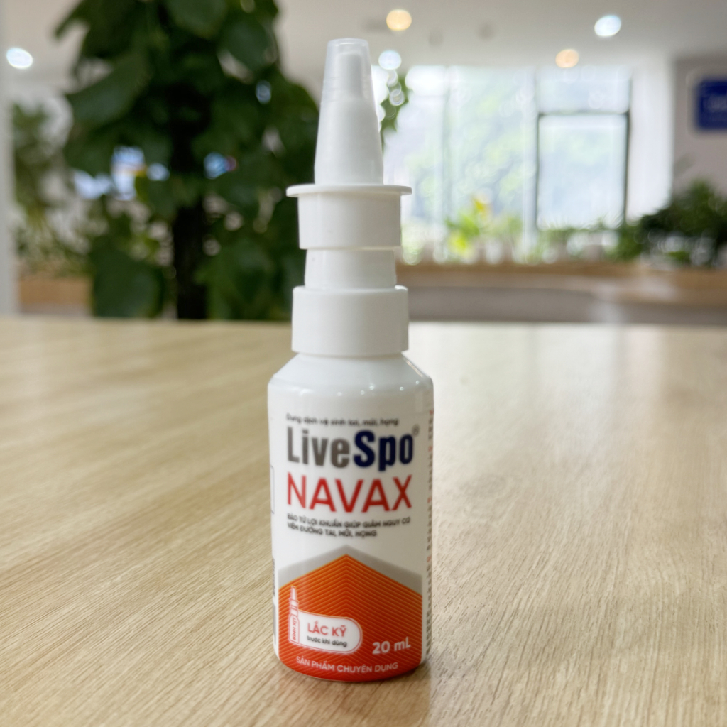 Combo 1 Bình xịt LiveSpo Navax chuyên dụng 20ml và 1 Hộp LiveSpo Navax sơ sinh (5 ống x 5ml)