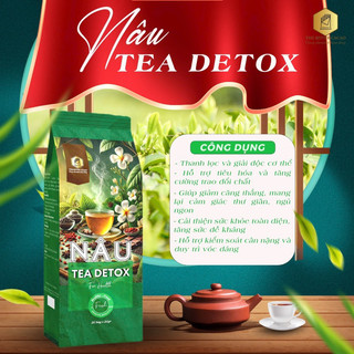 Trà Nâu Detox 12 Vị Thảo Mộc Thủy Chi Cacao Trà Túi Lọc Thiên Nhiên Thơm Ngon Dễ Pha Hộp 20 Gói