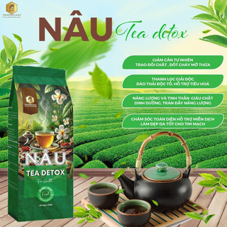 Trà Nâu Detox 12 Vị Thảo Mộc Thủy Chi Cacao Trà Túi Lọc Thiên Nhiên Thơm Ngon Dễ Pha Hộp 20 Gói