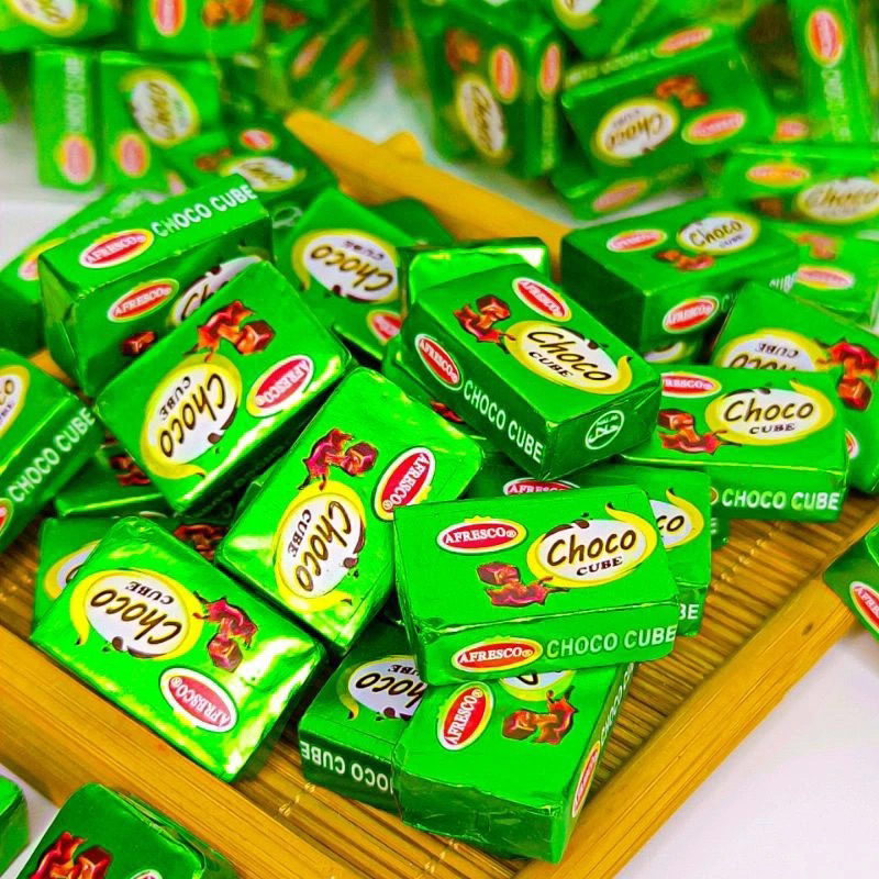 1 LỌ 120 VIÊN KẸO CHOCO CUBE ĐÀI LOAN