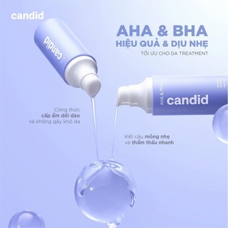 Gel AHA & PHA Candid Tẩy Tế Bào Chết & Làm Mịn Da Gel Exfoliant 100ml
