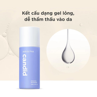 Gel AHA & PHA Candid Tẩy Tế Bào Chết & Làm Mịn Da Gel Exfoliant 100ml