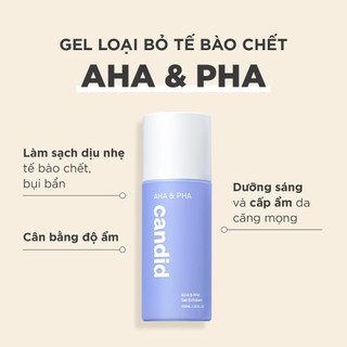 Gel AHA & PHA Candid Tẩy Tế Bào Chết & Làm Mịn Da Gel Exfoliant 100ml