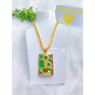Các mẫu dây chuyền kem mắt rồng các mẫu không phai màu mạ vàng 18 k, hàng titan