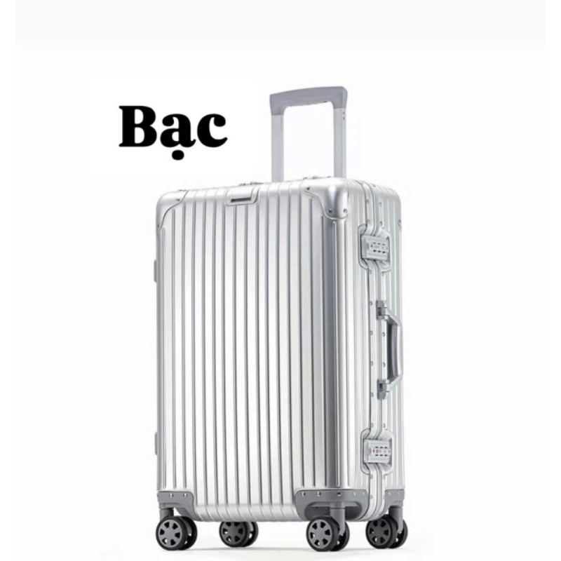 Vali nhôm nguyên khối cao cấp.Vali nhôm size 20/24/29 KHÓA TSA