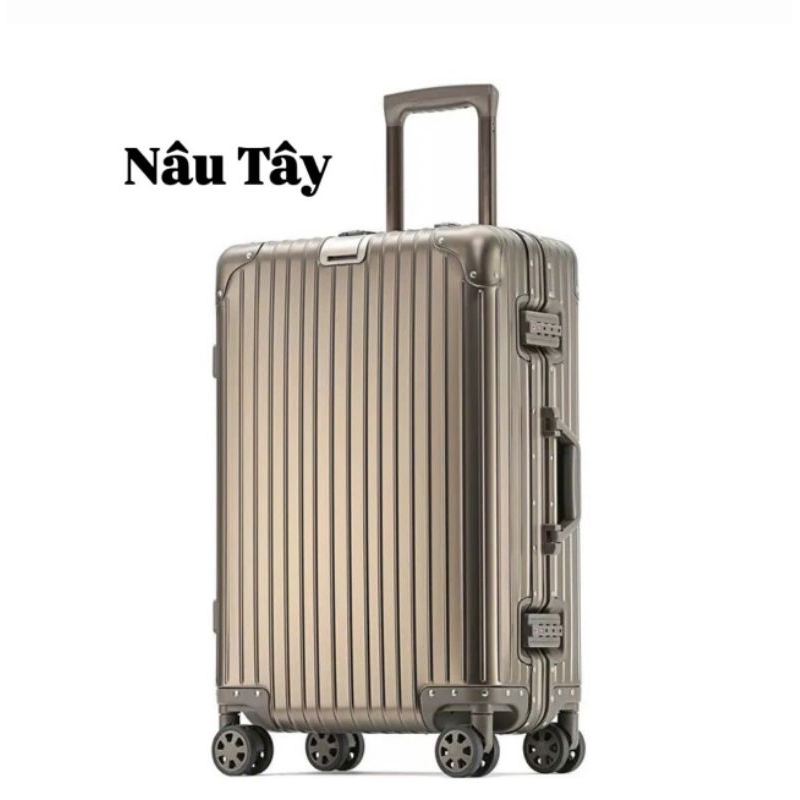 Vali nhôm nguyên khối cao cấp.Vali nhôm size 20/24/29 KHÓA TSA
