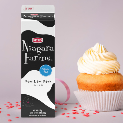 [Chỉ giao Tp.HCM] Kem Topping Richs Niagara Farms 907g - DL20
