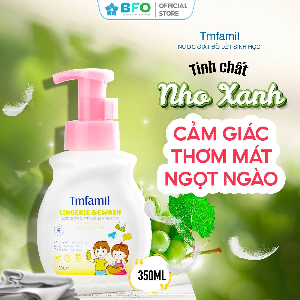Ảnh Nước Giặt Đồ Lót Sinh Học Tmfamil Lingerie Bewash 350ml 4