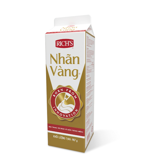[Chỉ giao Tp.HCM] Kem Topping Rich's Gold Label làm bánh 907g - DL11