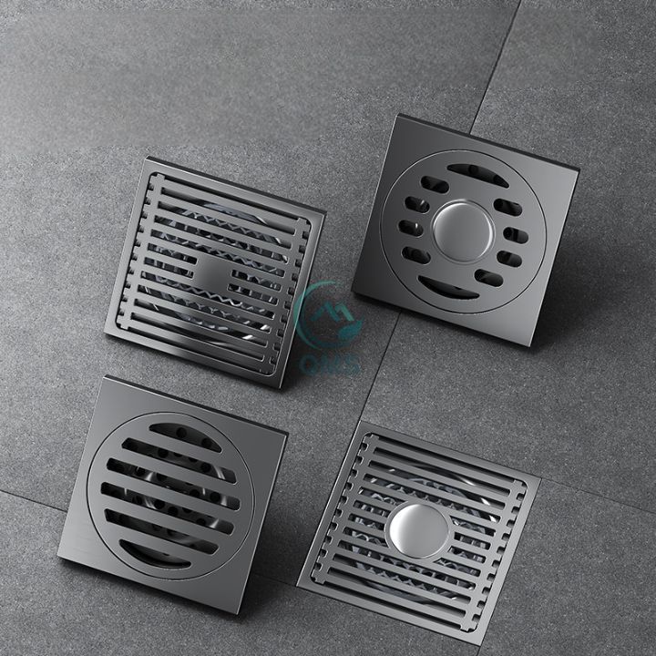 Ga thoát sàn Inox 304 ngăn mùi lọc rác QMS, dùng cho phòng tắm, toilet ...