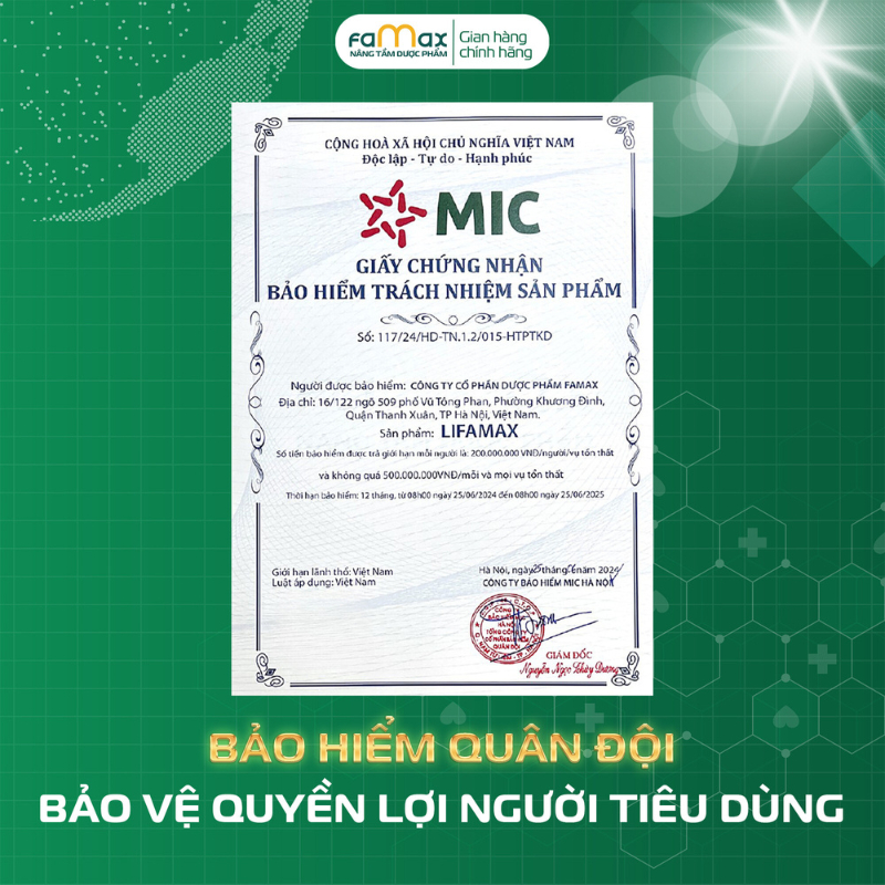 Ảnh Thải độc gan Lifamax giúp giải độc gan, mát gan, phục hồi chức năng gan (hộp 30 viên) 4