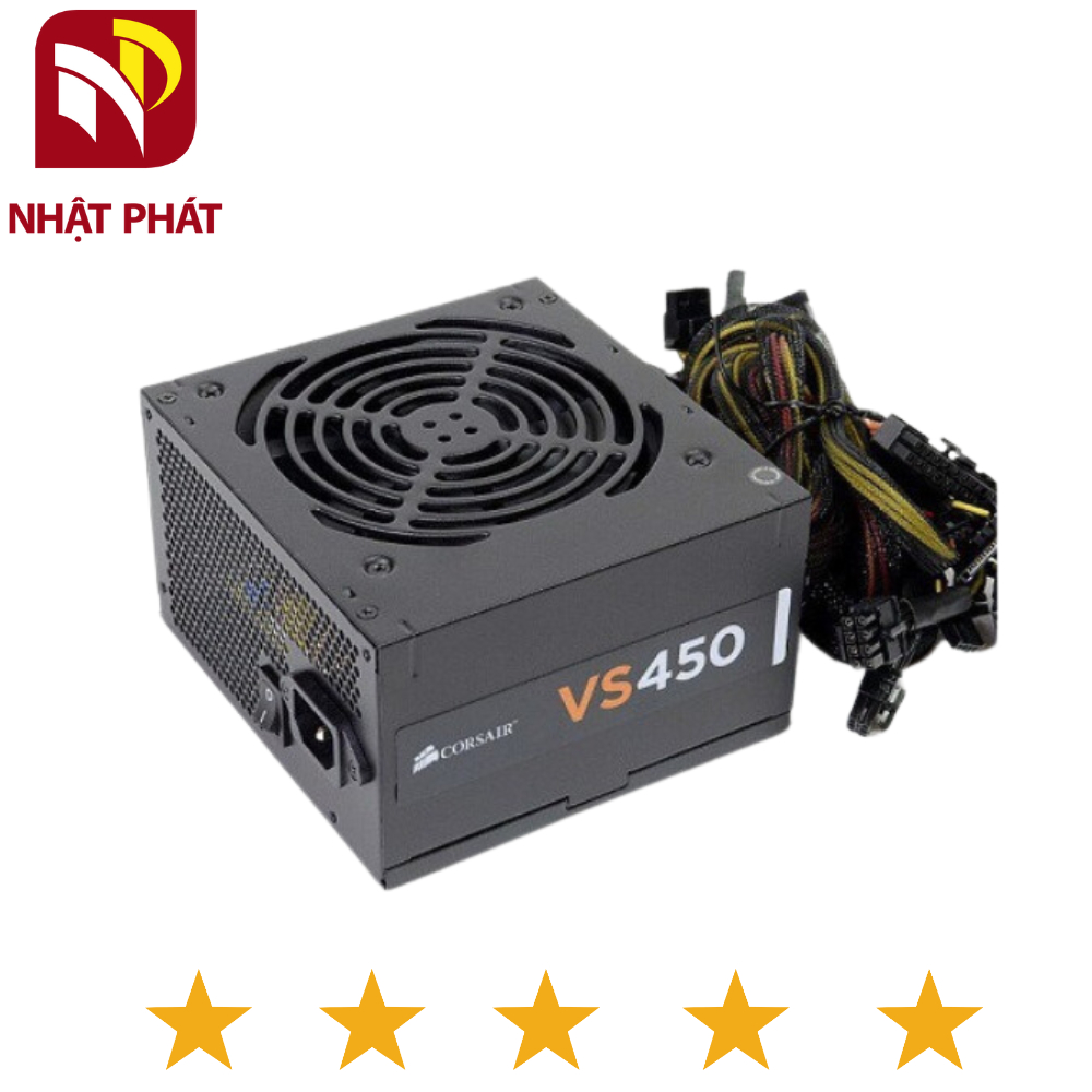 Nguồn CORSAIR VS450 Công suất thực dây cực dài, bọc lưới | Shopee Việt Nam
