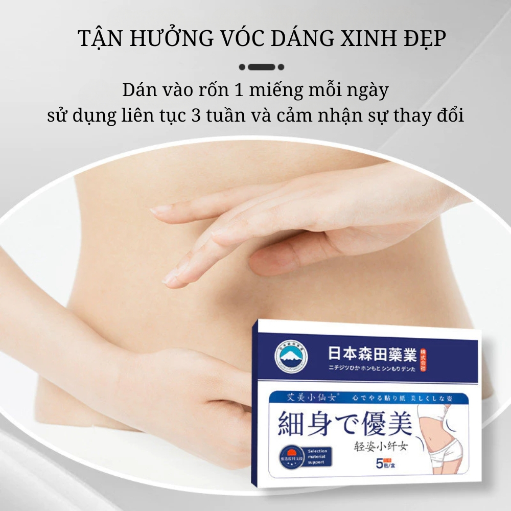 Miếng Dán Tan Mỡ Bụng Morita Qingzi Nhật Bản