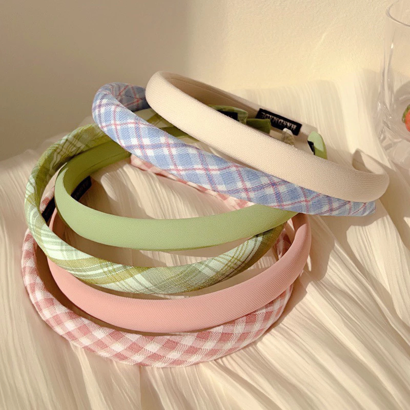 Bờm Tóc,Băng Đô Cài Tóc Xốp Màu Pastel Xinh Xắn Phong Cách Hàn Quốc Dễ Thương Phụ Kiện Tóc Empoli