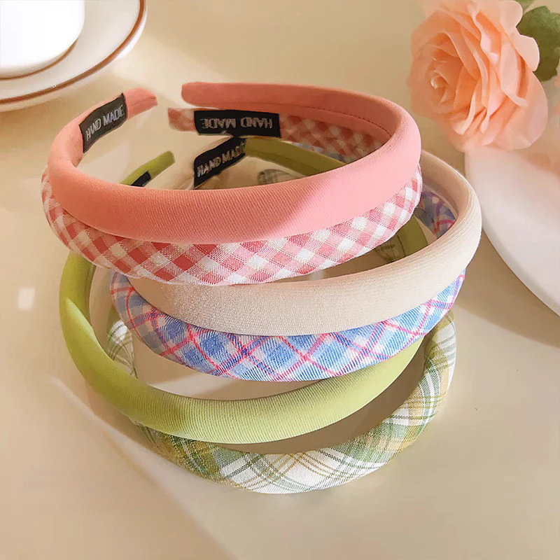 Bờm Tóc,Băng Đô Cài Tóc Xốp Màu Pastel Xinh Xắn Phong Cách Hàn Quốc Dễ Thương Phụ Kiện Tóc Empoli