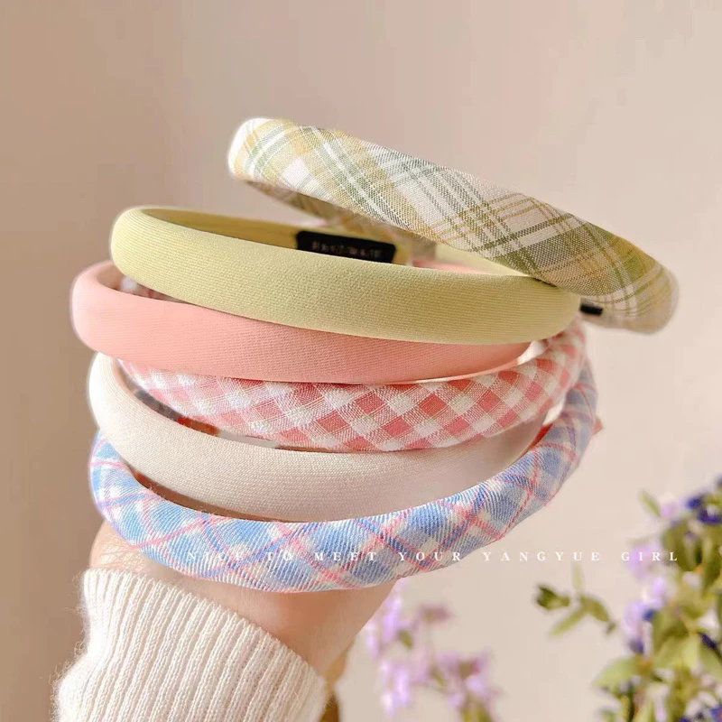 Bờm Tóc,Băng Đô Cài Tóc Xốp Màu Pastel Xinh Xắn Phong Cách Hàn Quốc Dễ Thương Phụ Kiện Tóc Empoli