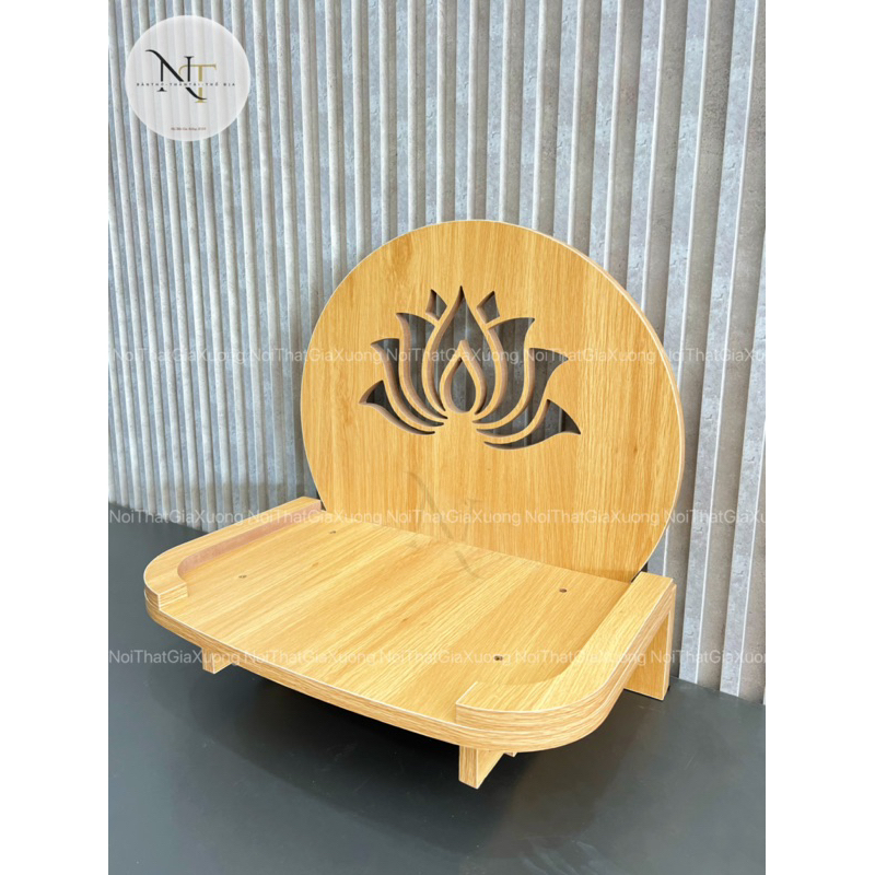 ( Có Đèn Led Sẵn - Sản Phẩm Tự Lắp Ráp ) BÀN THỜ TREO TƯỜNG HOA SEN XOÈ