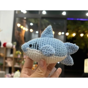 Hải sản len handmade - Cá mập len - Cua len - Cá lóc len - baby shark len - móc khoá các loại hải sản siêu cute - DIY