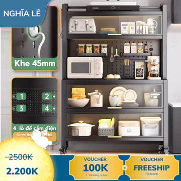 Tủ bếp Tủ bát đĩa Kệ bếp Tủ bếp tối giản Kệ bếp đa năng Kệ lưu trữ nhà bếp Kệ lò vi sóng