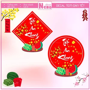 Tem Dán Tết 2026, Decal Dán Tết An Khang, Tem Dán Chúc Mừng Năm Mới Trang Trí Hộp Quà, Bánh, Kẹo, Mứt Ngày Tết.