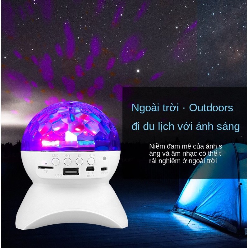 Loa bluetooth đèn led xoay 7 màu vũ trường cực đẹp,nghe nhạc usb,kết ...