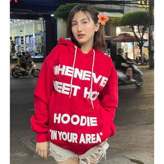 [ Ảnh Thật ] ÁO HOODIE UNISEX Nam Nữ BASIC In Nổi WHENEVER Chất Liệu Vải Nỉ PE 2 Lớp ,Áo Khoác thu đông giữ ấm - SSL