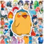 Set 100 Sticker Ghibli studio Anime Chống Nước Dán Laptop Vali Mũ Bảo Hiểm Sổ Tay
