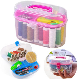 Hộp Kim Chỉ May Đồ Đa Năng Tiện Dụng 55 Món Phụ Kiện May Vá, Hộp Kim Chỉ Gia Đình Tiện Dụng