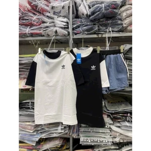 Set đùi nữ áo fom rộng thun khô, quần jean phối viền sexy năng động