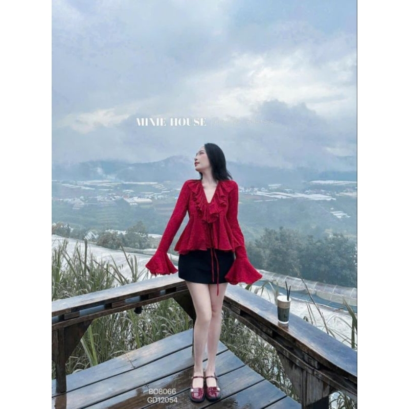 Set bộ chân váy mix áo voan tơ mềm mịn, nữ tính xinh lung linh